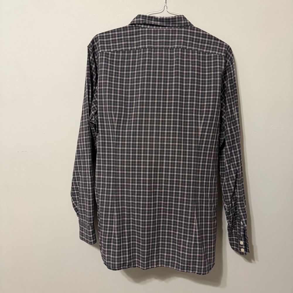 John Varvatos Black and White Checkered Shirt - Picture 2 of 8
